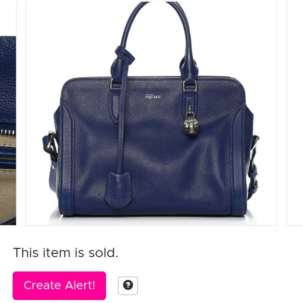 Alexander McQueen Small  Satchel Bag Ultramarine